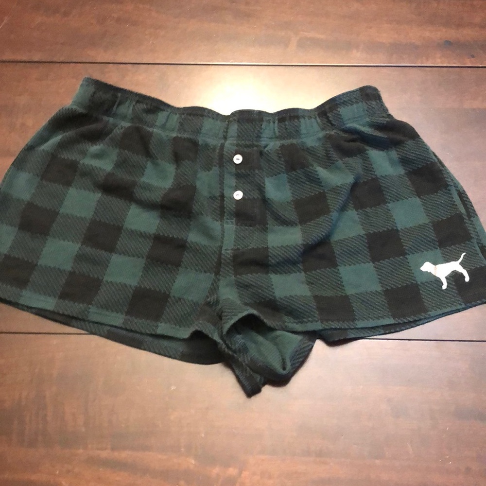 Pink Victoria Secret pj shorts.